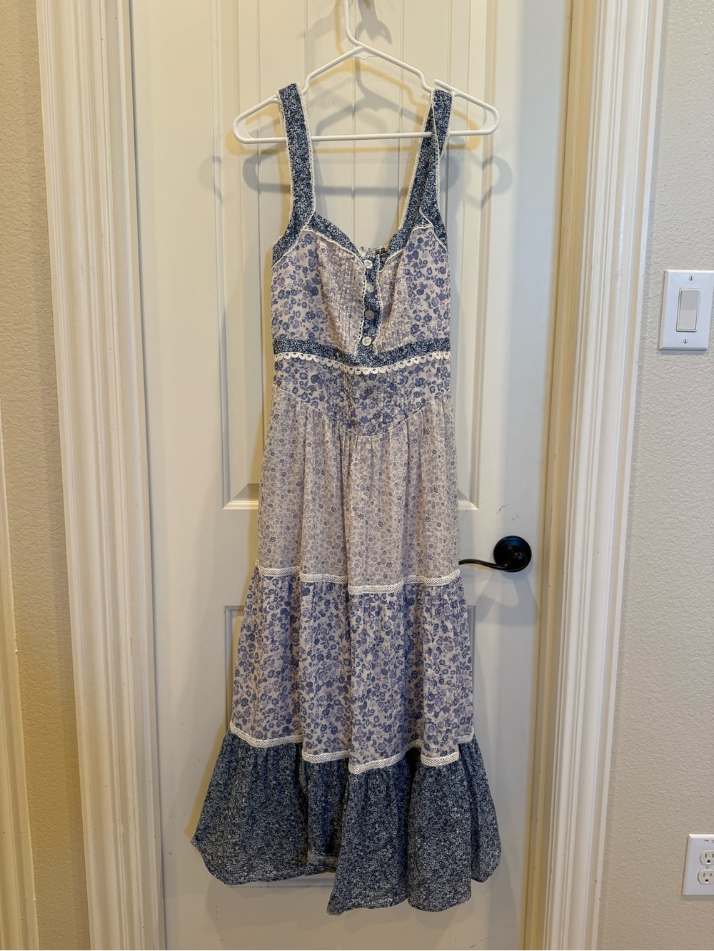 By Anthropologie Printed Pintuck Sleeveless Dress - Picture 4 of 7